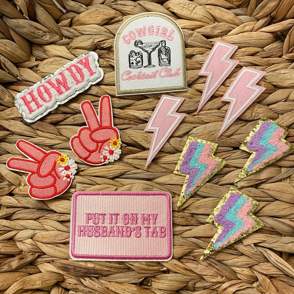 SALE! Cute Western Party Patches Set - Iron On
